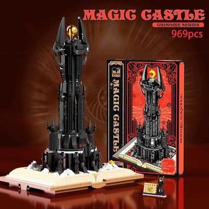 Blocks Building Blocks Compatible With 13018 Beautiful And Black Tower Magic Book Puzzle Childrens Building Blocks Toy Birthday Gift Ornaments T231130