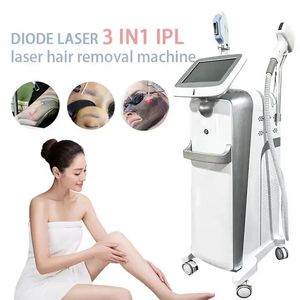 Newest 3 In 1 carbon ipl rf skin picosecond tattoo removal hair removal laser ice 4 wave 755 1064 808nm diode laser hair removal machine