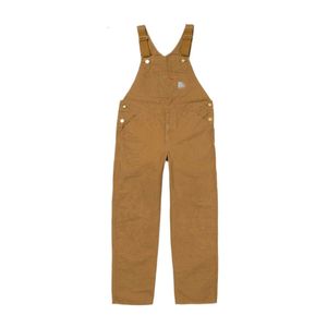 Brand carharts Men's Jeans Carharttlys Quality Autumn/winter Workwear Denim Overalls Couple Casual Pants Straight Leg for Men and Women Camisole pants