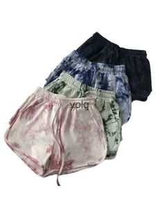 Shorts femininos uma vez mulheres 2023 ginásio treino dstring calças curtas verão casual casa desgaste senhoras tie corante impresso esportes bottomsyolq