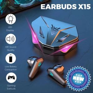 X15 TWS Kopfhörer Bluetooth Wireless Gamer Kopfhörer 65 ms Niedrige Latenz Ohrhörer Fone Gamer Headset Gamer Mit Mikrofon Handfree