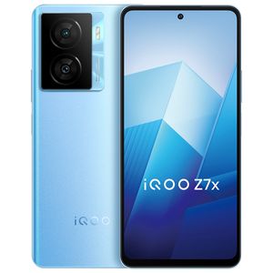 Original Vivo IQOO Z7X 5G Mobile Phone Smart 8GB RAM 128GB 256GB ROM Snapdragon 695 Android 6.64" 120Hz LCD Full Screen 50MP AR 6000mAh Fingerprint ID Face Wake Cell Phone