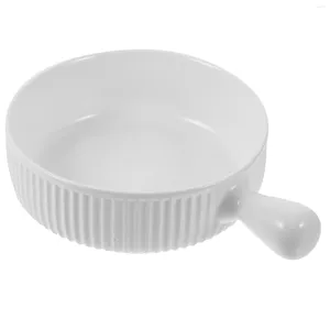 Bowls Cheese Bowl Ceramic Baking Tray Kitchen Tableware Baby Decorative Plate Storage Ceramics Pan Conure