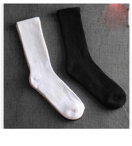 Uzun namlu, yüksek bel, dikey çizgiler, saf pamuk nefes alabilen erkekler, beyaz seksi Kore beyaz çoraplar, chao caddesi, pat havlu dip