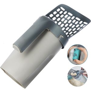 Andra kattförsörjningar Kattkull med skopa Scoop Filter Clean Toalett Garbage Picker Kattlåda Självrengöring Katt Tillbehör Accessory 230428