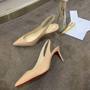 Dress Shoes Top Quality Womens High Heels Luxury Fashion Ladies Crystal Glisten Red Soled Classic Retro Designer Heel 1094HJ