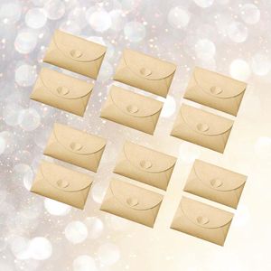 Confezione regalo 12 buste per cartoline, carta Kraft, pergamena, lettere di compleanno, mini pratiche fai da te