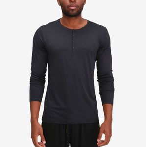 Lu Men Yoga Outfit Sports långärmad t-shirt herr sport stil krage knapp skjorta träning fitness kläder elastisk snabb torr slitage tunt 5