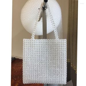 Evening Bags Transparent Crystal Bag Designer Pearls Jelly Clutch Clear Crossbody Messengers Women Handbag Pouch Totes