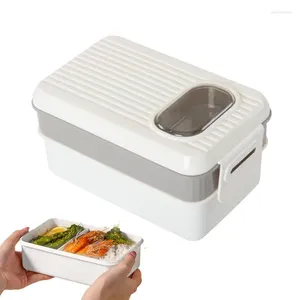 Geschirr 1600 ml auslaufsichere Lunchbox-Behälter, isolierter Warmhaltebehälter für die Zubereitung von Mahlzeiten für Werkzeuge