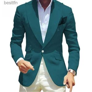 Ternos masculinos blazers conjunto de terno masculino 2 peças melhor homem vestido de casamento conjunto de terno masculino fino ajuste vestido formal novo (blazer + calças) l231130