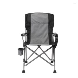 Camp Furniture Wman Large Capacity Side Pocket Storage Courtyard Garden Folding Chair Outdoor Foldable Chairs Camping Stool