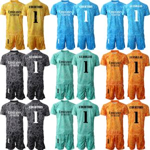 Club Team Masculino Futebol Goleiro Paco Buyo Jersey Set 2022-23 GK Manga Longa 25 Kepa Arrizabalaga Andriy Lunin Thibaut Courtois Iker Casillas Camisa de Futebol HuangMa