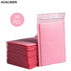 Mail Väskor 30st Bubble Mailers Pink Poly Mailer Self Seal vadderade kuvert Black/Green Packaging -kuvert för bok 230428