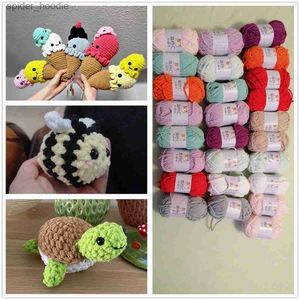 Garn 50g/boll diy stickning sammet garn handgjorda mjuk tjock ull linje baby hatt halsduk chenille virkning tråd grossist droppe frakt l231130