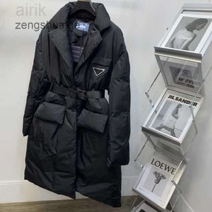 Tasarımlar Marka bayanlar aşağı ceket kış ceketleri katlar uzun ceket uzun ceket sıcak airik moda parkas ile kemer bayan pamuk dış giyim büyük cep kadınlar aşağı parkas