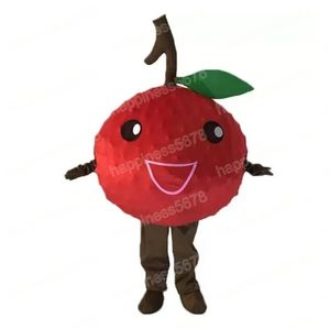 Performance Red Fruit Lithi Mascot Costume Cartoon Character Suit Suit Karnawał Dorośli Rozmiar Halloween przyjęcie świąteczne Karnawał Suits