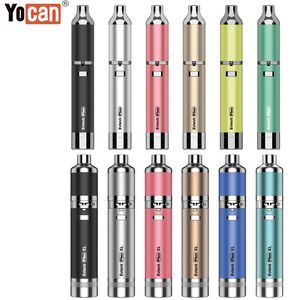 Yocan Evolve Plus XL Eタバコキット1400MAH乾燥ハーブ気化器ワックスダブクアッドコイル調整可能な電圧ベイプペン6色