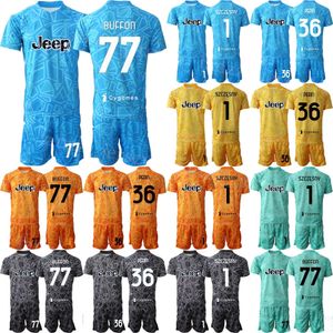 Clube Equipe Homens Futebol Goleiro 1 Wojciech Szczesny Jerseys Set 2022-23 GK Manga Longa Carlo Pinsoglio 36 Mattia Perin 77 Gianluigi Buffon Camisa de Futebol Kits YouWen