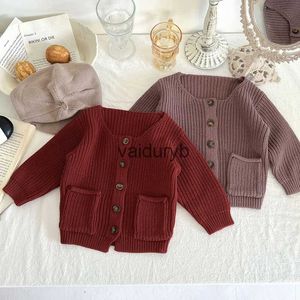 Cardigan 0-3 anni neonato bambini neonate ragazze manica lunga tinta unita cappotto in maglia infantile vestiti ldren Sweatervaiduryb