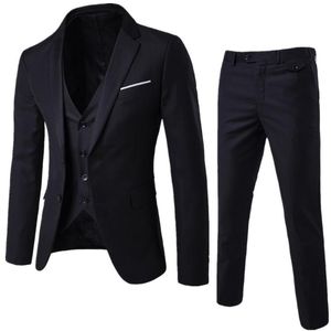 Ternos masculinos Blazers 3 peças Men traje Mariage Homme mais recente casaco Pant Designs Ternos Masculino Slim Fit Wedding Tuxedos Business Formal