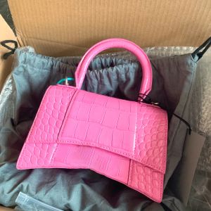 Women's top quality leather hourglass bag crocodile pattern top handle fashion handbag crossbody Bags man underarm clutch tote luxurys Designer Shoulder Bag purses