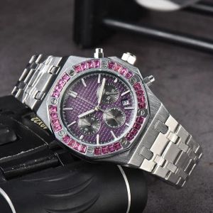 Kalendarz kobiet męskich zegarków Royaloak a P nadgarstek zegarek zegarki kwarcowe nowoczesne zegarek Diamond SportsWatches Chronograph Watch Bransoletka Montre de Luxe