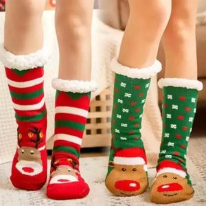 Natal meias de malha dos desenhos animados natal treehouse feminino grosso sherpa velo forrado meias térmicas-decorações de natal 16 estilos c0720g023452