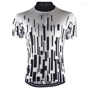Yarış ceketleri hirbgod 2023 siyah beyaz şerit bisiklet forması yaz erkekler kısa kollu bisiklet gömlek mtb yol spor giyim hk058