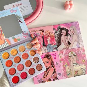 Cień oka 16 Kolor Bloom Ckseshadow Disc Multi Pearl Mat Flash Powder Proszek Trwały wodoodporny słodki, nie łatwy do zdejmowania makijażu 231129