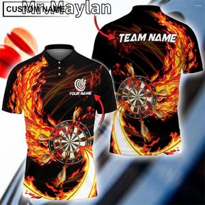 Men's Polos Personalized Breath Of Fire Multilcolor Darts 3D Printed Polo Shirt Men/Women Perfect Gift For Lovers Tops Unisex Tee-278