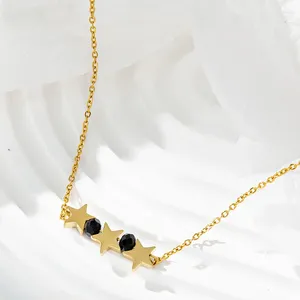 Chains Summer Simple Star Beads Bead Necklace For Women Fashion Trend Single Product Versatile Niche Design Clavicle Chain Female