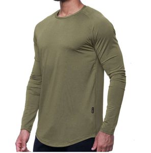 lu Abbigliamento da yoga per uomo T-shirt sportiva a maniche lunghe da uomo Stile sportivo Abbigliamento da allenamento attillato Elastico Abbigliamento ad asciugatura rapida Dimagrante gfhdfh Sottile e sottile 65