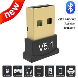 Upgrade 2 IN1 USB Bluetooth 5.1 Adapter Bluetooth 5.0 Audio Adapter USB do komputerowego głośnika bezprzewodowego laptopa