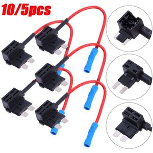 Uaktualnienie aktualizacji 10/5pcs Uchwyt bezpiecznika samochodu Średni mały mini rozmiar adapter adapter Micro Standard Blade Blor ATM BLIDES dla samochodów dostawczych motocyklowych