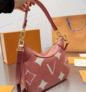 Luis vuittons lvse имитация бренда розовый витон буква классическая строчка мягкая кожаная сумка для плеча пригородная кошелька