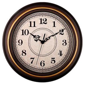 Relógios de parede cnim 12 polegadas silencioso não-ticking relógios redondos decorativos estilo vintage casa cozinha sala de estar quarto g236j