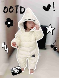 Tute per bambini di marca Fodera in peluche vestiti per neonati Taglia 3-24 M Conservazione del calore invernale Piumino body per neonati Nov25