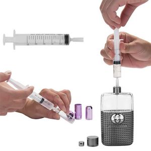 5pcs Perfume Dispenser Injection Pump Plastic Syringe Spray Liquid Bottling Nozzle Straight Draw Cosmetic Packaging Tool