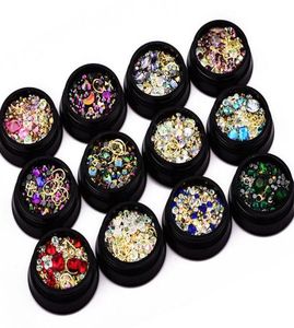 Design de unhas micro contas coloridas e círculo de pedras preciosas 3d diy dicas de arte de unhas adesivos não fixos glitter lantejoulas decoração de manicure7925940