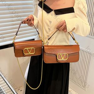 2 Größen Umhängetaschen für Damen, V-Buchstabe, gesteppt, Designer-Tasche, Handtasche mit Klappe, hochwertige Designer-Taschen, zwei Riemen, Luxus-Handtaschen, Leder, Taschen mit metallischer Schnalle