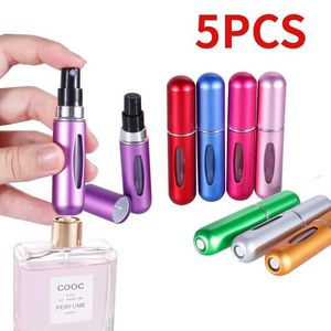 5PCS香水ボトル補充可能なスプレー香りポンプの空の化粧品コンテナ携帯用アトマイザー