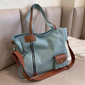 Borse da sera Borsa a tracolla in tela casual per le donne Moda Borsa a tracolla di design primavera di grande capacità Borsa di lusso Donna Crossbod306S