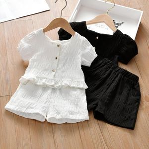 Clothing Sets Kids Clothes Girls 2023 Summer Casual Cotton T-Shirt Shorts 2Pcs For Girl Children's 2 3 4 5 6 7 8