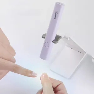 Nagelorter mini handhållen lampa uv LED -ljus för gel naglar med stativ bärbar laddningsbar torkning hem diy manikyrverktyg