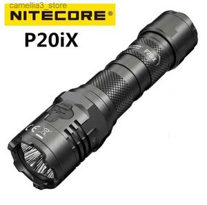 Facklor Nitecore P20ix USB-C laddningsbar LED-ficklampa Super Bright Military Tactical 4X XP-L2 V6 Slot Strong Light Beam Lantern Torch Q231130