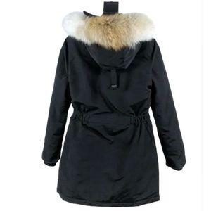 Men's Down Parkas Designer Women Long Duck Windbreak Femme Parkas Jacket Collar Winter Puffer Real Wolf Fur Coat Arctic Hood Trim Manteausss