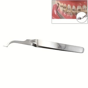Tandläkemedel ortodontisk konsol pincettklämmor Buccal Tube pincett Positioneringsfäste pincett som håller pincett muntliga material
