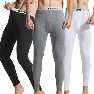 Roupa interior térmica masculina roupa interior calças de fundo johns cuecas longas legging térmica roupa interior de inverno 2022 masculino quente apertado outono l231130