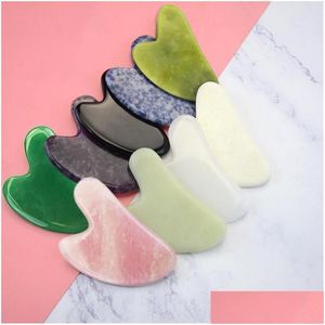 Face Massager Face Masr Gua Sha Masr Tool Stone Used For Promoting Blood Circation Removing Scraper Drop Delivery Health Beauty Mas Dh Dhaop